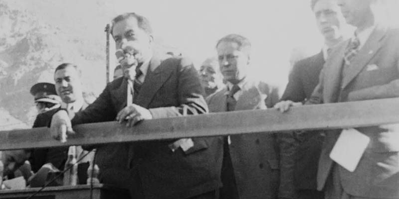 Presidente Pedro Aguirre Cerda visita Sewell