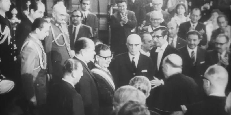 Juramento de Allende y sus ministros (Colección UP)