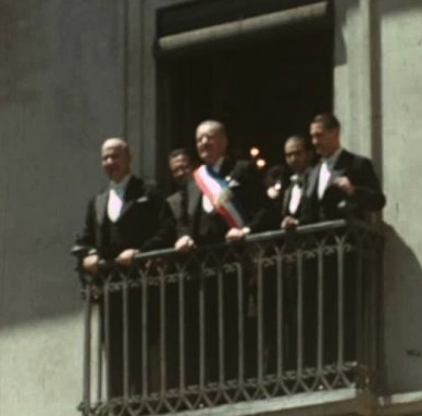 Transmisión del mando de Gabriel González Videla a Carlos Ibáñez del Campo