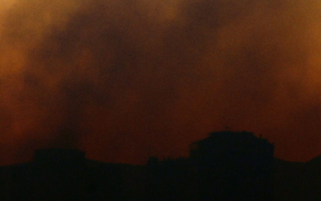 El cielo está rojo